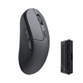 KEYCHRON M3 WIRELESS AND BLUETOOTH MOUSE WITH 2.4GHZ DONGLE AND BLUETOOTH 5.0 (26000 DPI) BLACK