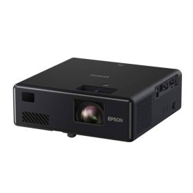 Epson EF-11 3LCD, Full HD, Laser, 1,000 Lumens, 150 Inch Display, Wi-Fi, Portable Projector - Black