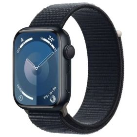 Apple Watch Series 9 GPS 41mm Midnight Aluminum Case with Midnight Sport Loop - MR8Y3QA/A