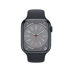 Apple Watch Series 8 GPS + Cellular 41mm Midnight Aluminum Case with Midnight Sport Band Regular - MNHV3AE/A