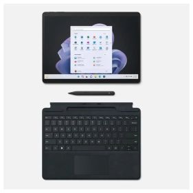 Microsoft Surface Pro 9 - Intel Core i7-1255U/16GB/256GB SSD/Intel Iris Xe Graphics/13-inch PixelSense Flow Display 2880 X 1920/Windows 11 Home - Graphite + Surface Pro Signature Keyboard   Black - QIL-00025+8XA