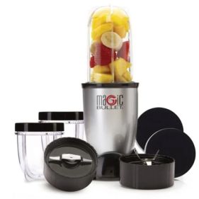 Magic Bullet Smoothie Maker 11pc Set, Silver (MB4-1012)