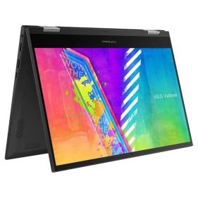 ASUS VivoBook Go 14 Flip (2021) Laptop   Intel Celeron-N4500 / 14inch FHD / 4GB RAM / 128GB SSD / Shared Intel UHD Graphics / Windows 11 Home / English & Arabic Keyboard / Blue - TP1400KA-BZ056WS