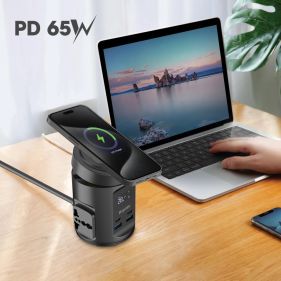 BLUPEBBLE MAGPOD HUB USB-C POWER DELIVERY AND USB-A QC3.0 65W BLACK BP-MAGPODHUB-BK
