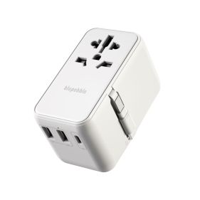 BLUPEBBLE PASSPORT 6 WORLD TRAVEL GAN III-WHITE