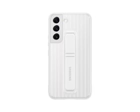 SAMSUNG CASE S22 PROTECTIVE STANDING  WHITE