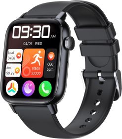 HELIX H30 1.83" SMART WATCH WITH FITNESS TRACKING, BLUETOOTH CALLING & LONG LASTING BATTERY LIFE (2X STRAP INCLUDED BLACK & GREY)