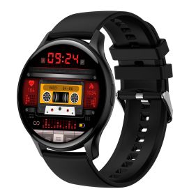 HELIX H98 1.43" AMOLED DISPLAY  SMART WATCH WITH FITNESS MONITORING, BLUETOOTH CALLING & WIRELESS CHARGER (2X STRAP INCLUDED BLACK & GREY)