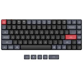 KEYCHRON K3 PRO 84 KEYS GATERON MECHANICAL KEYBOARD  WHITE BACKLIGHT BROWN