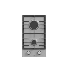 MILLEN MGH 3001 IX Builtin 30 cm Two Burners Gas Hob-Stainless-Steel Finish, 3900 Watts, Mechanical and Electric Ignition Control, 3 Year Warrant