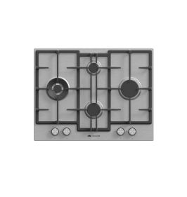 MILLEN MGH 6501 IX 65 cm Built-in 4 Burners Gas Hob - Stainless-Steel Finish, 9700 Watts, Mechanical and Electric Ignition Control, 3 Year Warranty