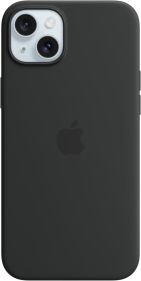 APPLE IPHONE 15 PLUS SILICONE CASE WITH MAGSAFE - BLACK