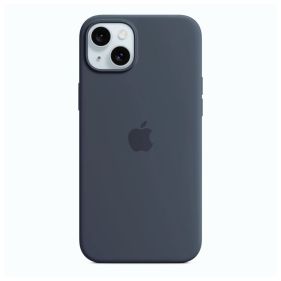 APPLE IPHONE 15 PLUS SILICONE CASE WITH MAGSAFE - STORM BLUE
