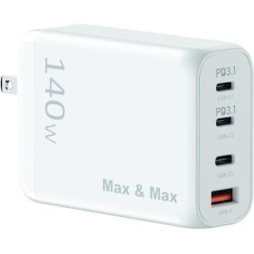 MAX & MAX SMART PREMIUM 140 WATT GAN WALL CHARGER