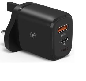 VWALK WALL ADAPTER 45W 2IN1 TYPE C & USB-WHITE