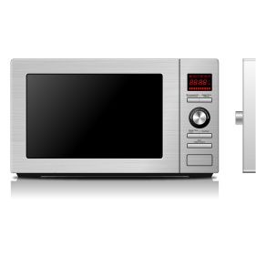 BAUMATIC 30cm Freestanding Microwave Oven with Grill, 25Ltrs (BMEMWFS25SS)