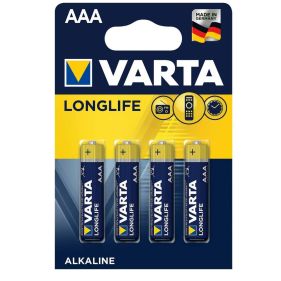 VARTA BATTERY LONGLIFE AAA4 4BATT/ BLISTER - 4103-AAA4