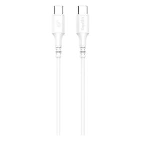 Blupebble PowerFlow USB Type-C To Lightning Cable 1m White - BP-1TPUCL01-WH