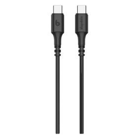 Blupebble PowerFlow USB Type-C To USB Type-C Cable 1.2m Black - BP-1TPUCC01-BK