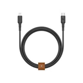 Blupebble PowerFlow USB Type-C To Lightning Cable 2m Black - BP-2TPUCL01-BK