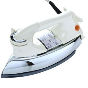 Panasonic Heavy Weight Dry Iron, 1000 W, Non-Stick Coated Sole Plate, Big Fabric Guide, Temperature Setting Dial, Thermostatic Pilot Lamp, Made in Malaysia (NI22AWT)