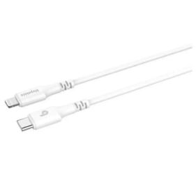 Blupebble PowerFlow USB Type-C To Lightning Cable 2m White - BP-2TPUCL01-WH