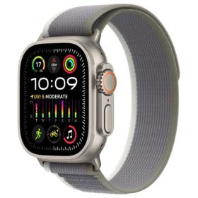 Apple Watch Ultra 2 GPS + Cellular 49mm Titanium Case with Green Gray Trail Loop M/L - MRF43AE/A