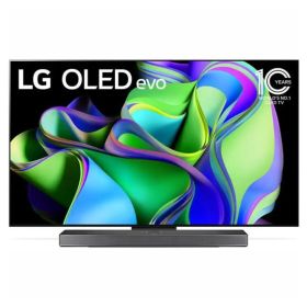 LG OLED evo C Series  (77 inches) C3 (4K), Smart Television ThinQ AI, WebOS, and Hands-Free Voice Recognition | Dolby Vision & Atmos, VRR, G-sync, and Freesync (OLED77C36LA) (2023 Model)