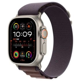 Apple Watch Ultra 2 GPS + Cellular 49mm Titanium Case with Indigo Alpine Loop Large - MREW3AE/A