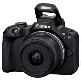 Canon EOS R50 Camera Body Black + RF-S 18-45mm F/4.5-6.3 IS STM + Vlogger Kit - EOSR50BK-RF-S