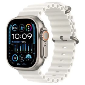 Apple Watch Ultra 2 GPS + Cellular 49mm Titanium Case with White Ocean Band - MREJ3AE/A