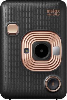 Fujifilm Instax Mini Liplay Hybrid Instant Camera - Elegant Black